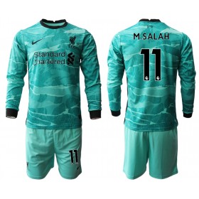 Camisolas de futebol Liverpool M.Salah 11 Criança Equipamento Alternativa 2020/21 Manga Comprida
